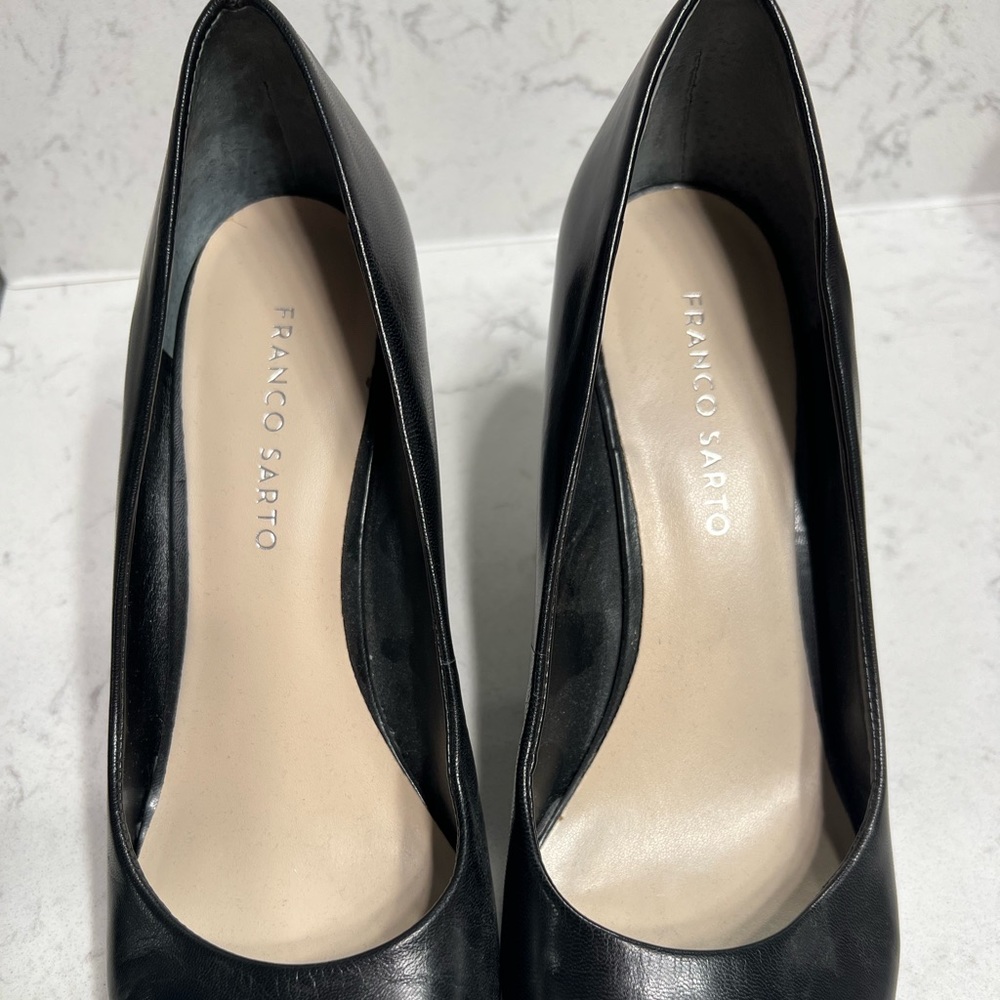 Black Franco Sarto Wedges